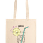 Tote bag con diseño "Con sabor a Zamora" con el Rosetón de Zamora