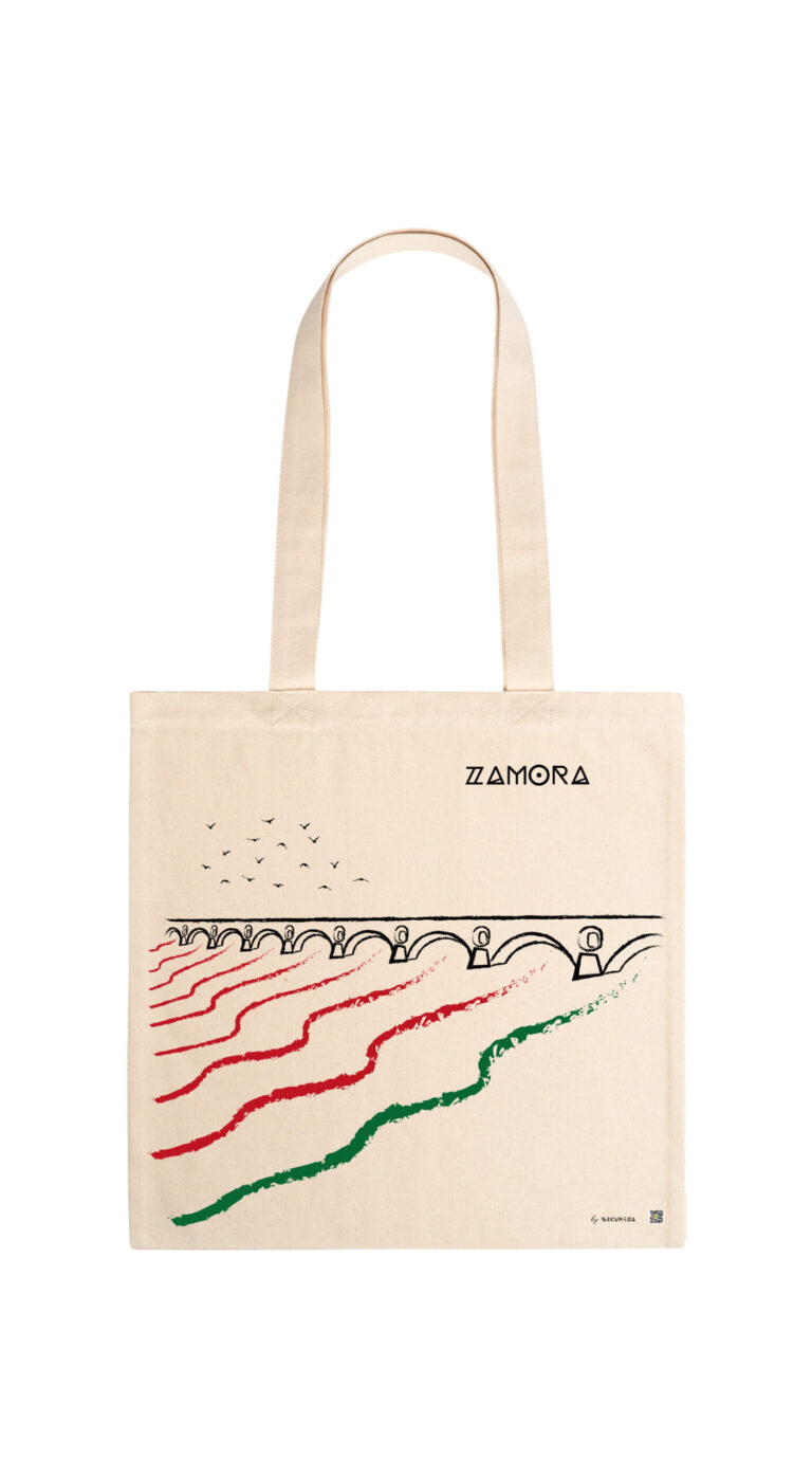 Tote bag con diseño del Puente de Piedra de Zamora