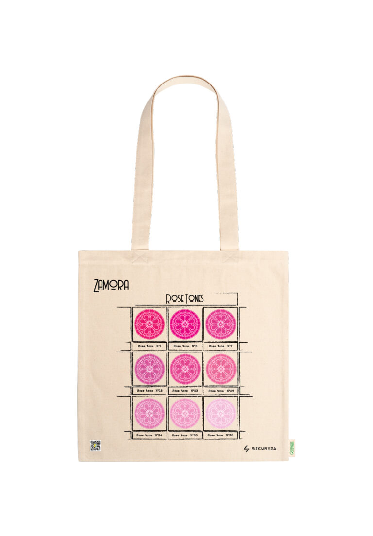 Tote bag con diseño "Rose Tones" con el Rosetón de Zamora