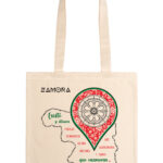 Tote bag con diseño de Zamora existe con el roseton y el mapa de Zamora